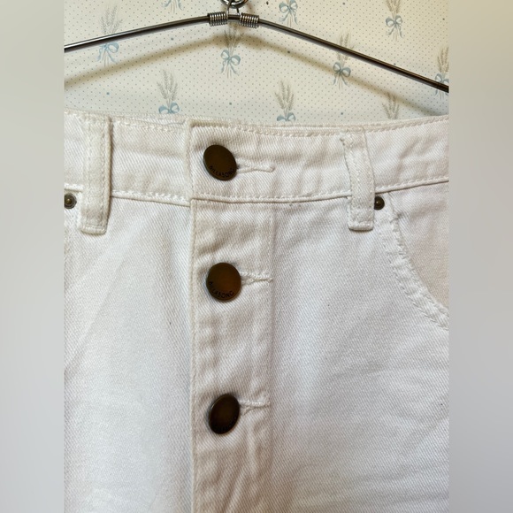 Billabong │ White Denim Skirt │ Women’s Size 27 Size 4 - Picture 6 of 7